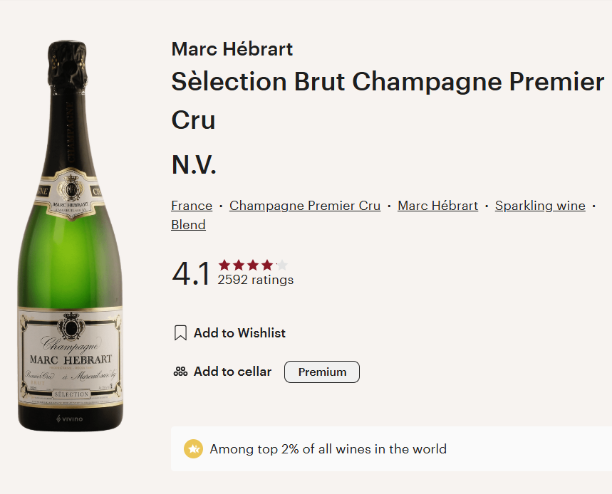 דצמ925 - Marc Hébrart Selection 1er Cru - Extra Brut