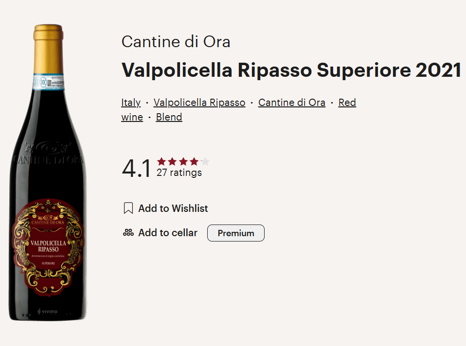 נוב 8 Valpolicella Ripasso 2021