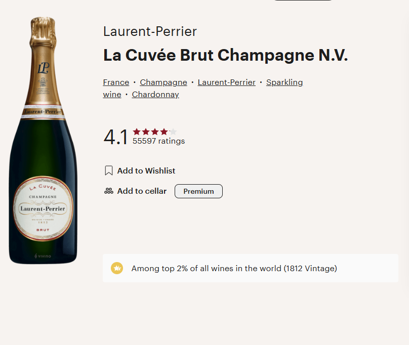 דצמ9 - Laurent-Perrier La Cuvée Brut Champagne N.V.