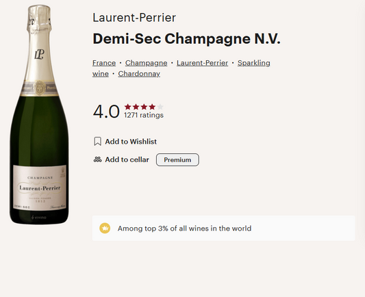 דצמ9 - Laurent-Perrier Demi-Sec Champagne N.V.