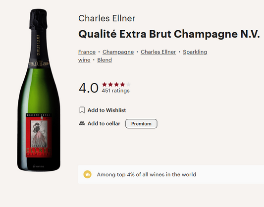 דצמ9 - Champagne Charles Ellner Qualite Extra Brut NV