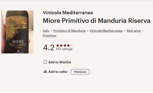 דצמ825 - יקב ויניקולה מדיטראנה רזרבה מיור מנדוריה