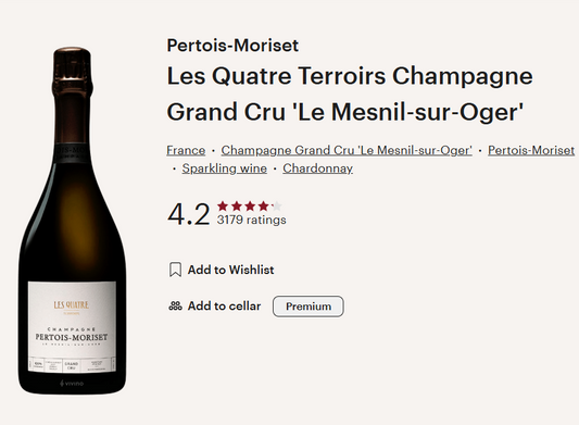 דצמ925 - Pertois-Moriset Les Quatre Terroirs Grand Cru - Extra Brut