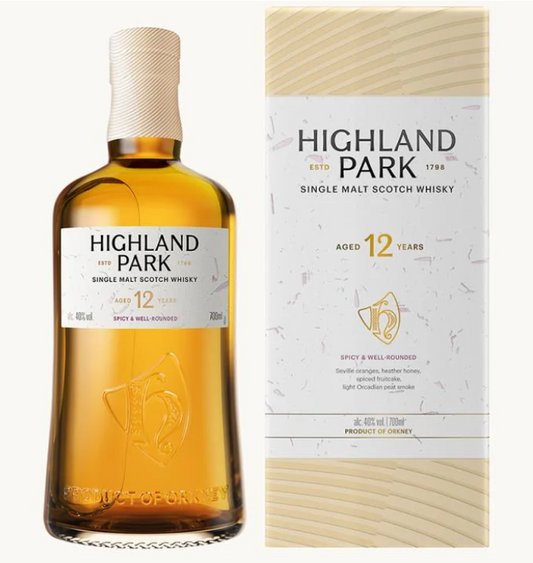 פבר10 - מארז היילנד פארק 12 שנה + מיניאטורה 50מ"ל חוזק חבית 69%