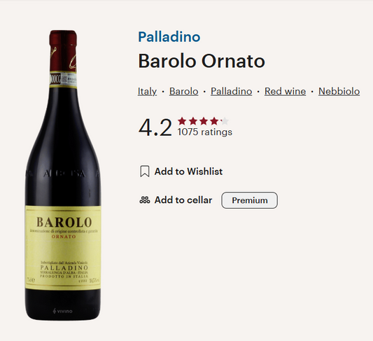 אפר1 - ברולו אורנטו DOCG יקב פלאדינו