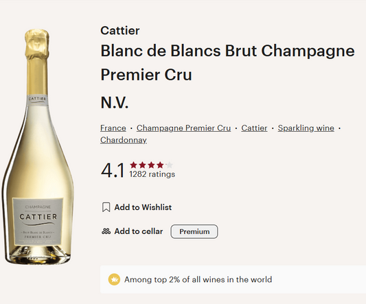 אפר3 - שמפניה קטייה ברוט בלאן דה בלאן פרימייר קרו 750 מל