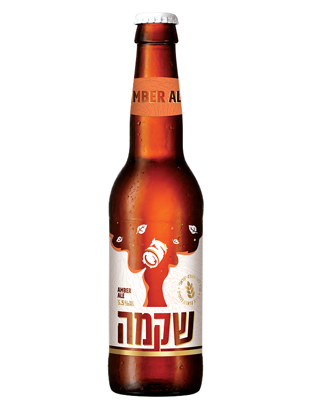 אוק21 - תריסר (12) שקמה אמבר אייל 330 מ"ל כשר